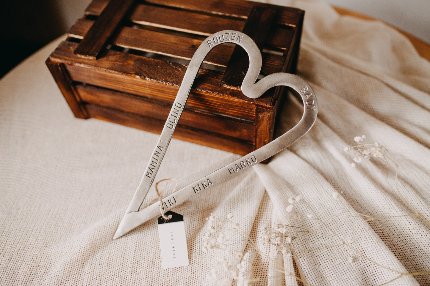 Handmade gift, Custom gift, Hand forged, Anniversary gift Virtuous heart - ForgingSam