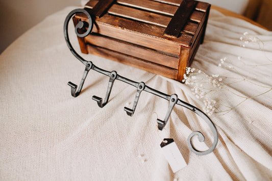 Handmade gift, Custom gift, Hand forged, Anniversary gift Prague Hanger - ForgingSam